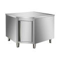 Placard central inox - portes battantes - 1000 × 1000 × 850 mm