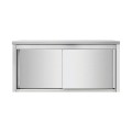 Placard mural inox - portes coulissantes - 1400 × 400 × 650 mm