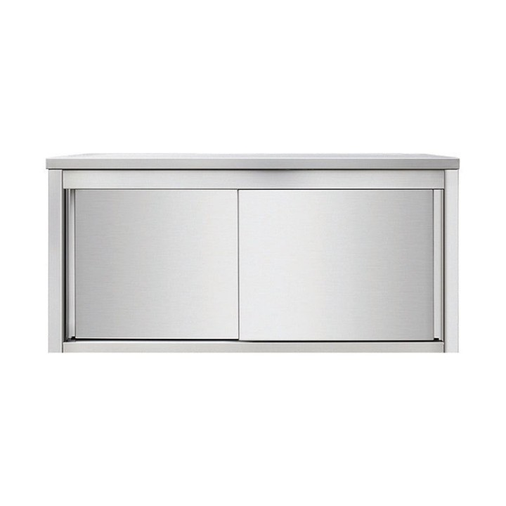 Placard mural inox - portes coulissantes - 1400 × 400 × 650 mm