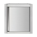Placard mural inox - portes battantes - 600 × 400 × 650 mm