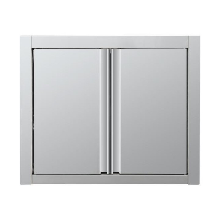 RVS wandkast - draaideuren - 800 × 400 × 650 mm