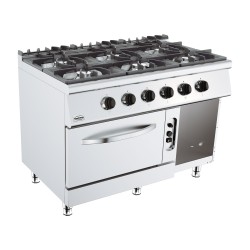 BASE 700 CUISINIERE A GAZ 6 BR. AVEC FOUR À GAZ