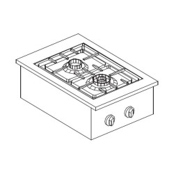 CUISINIÈRE À GAZ 2 BR. 9KW