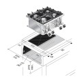 CUISINIÈRE À GAZ 4 BR. 18KW