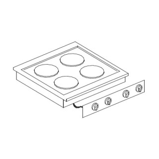 CUISINIÈRE ÉL. 4 PL.