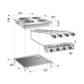 CUISINIÈRE ÉL. 4 PL.