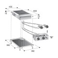 CUISINIÈRE EN CÉRAMIQUE 2 ZONES