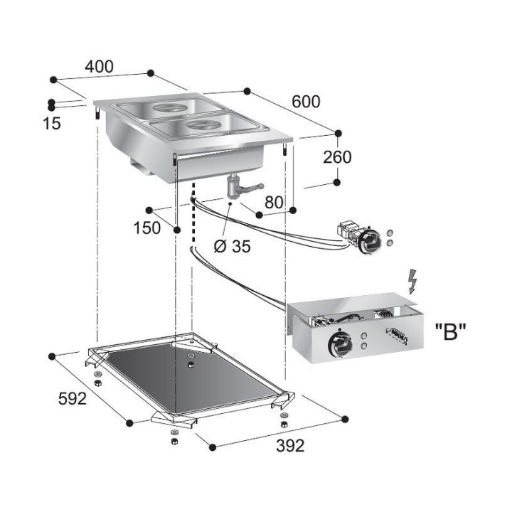 ELEMENT DE BAIN-MARIE
