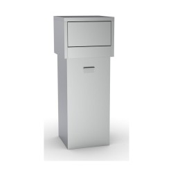 VUILNISBAK IN RVS VOOR FAST FOOD 80 L HCSNACK COMBISTEEL
