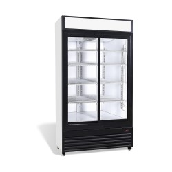 RÉFRIGÉRATEUR AVEC PORTES COULISSANTES EN VERRES BEZ-750 SL