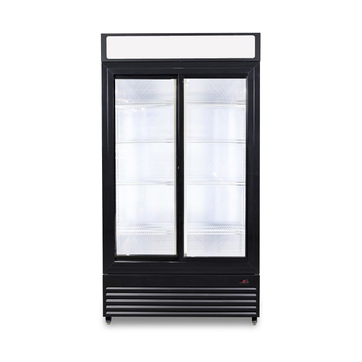 RÉFRIGÉRATEUR AVEC PORTES COULISSANTES EN VERRES BEZ-750 SL
