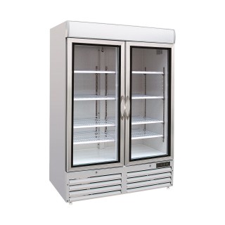 CONGÉLATEUR 2 PORTES EN VERRE