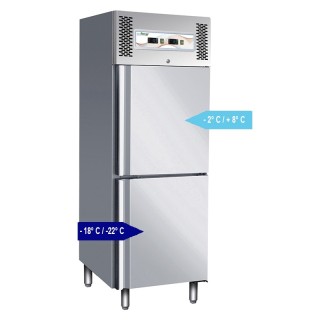 ARMOIRE DOUBLE TEMPERATURE 2 PORTES, GN 2/1, 600 L FCHP0600DT FORCAR