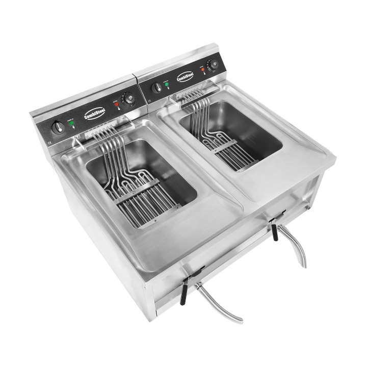 FRITEUSE POSABLE ÉLECTRIQUE 2X12L 2X6KW