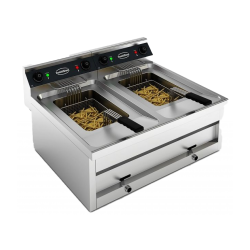FRITEUSE POSABLE ÉLECTRIQUE 2X12L 2X9KW