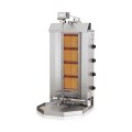 GYROS GRILL DE GAZ MOTEUR AU-DESSUS 4 ZONES DE CHAUFFAGE