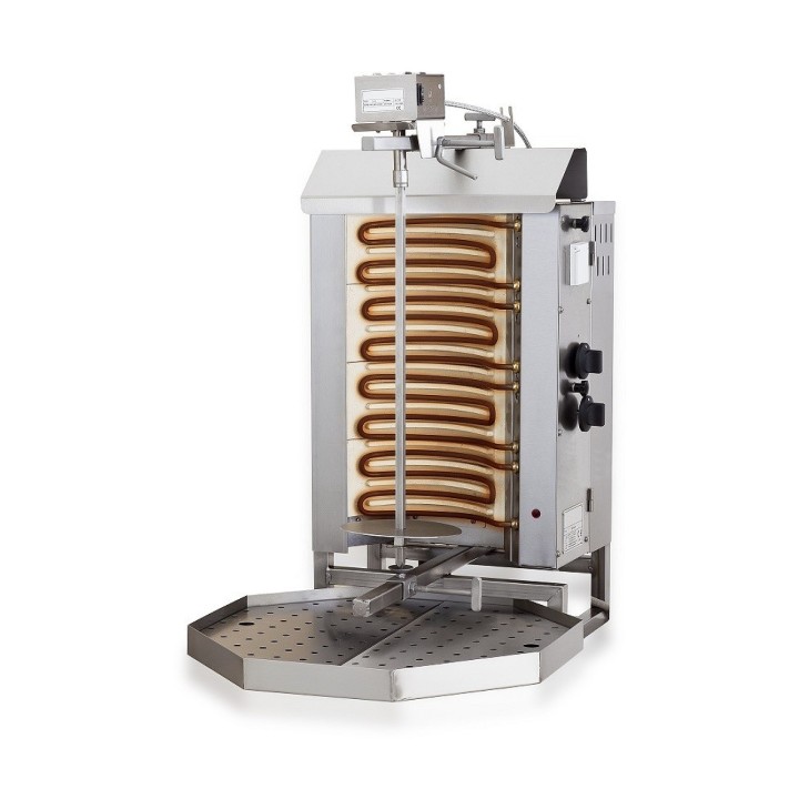 GYROS GRILL ELECTRIQUE MOTEUR AU-DESSUS 4 ZONES DE CHAUFFAGE
