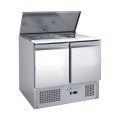 FRIGO SALADETTE, 2 PORTES, AVEC COUVERCLE INOX FMET1000C FORCOLD