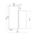 RÉFRIGÉRATEUR EN ACIER INOX 2 PORTES