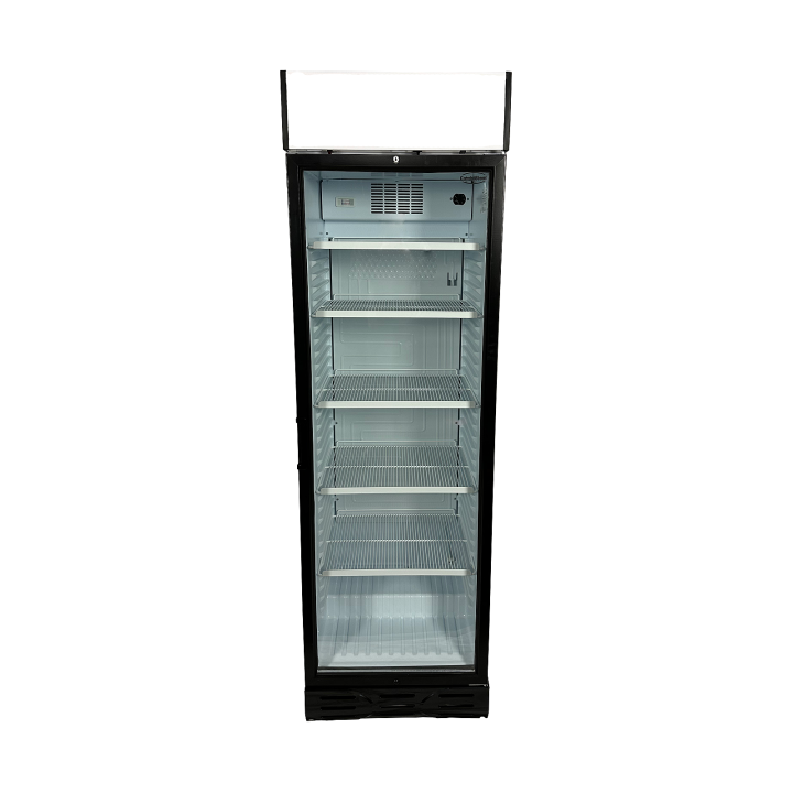 RÉFRIGÉRATEUR 1 PORTE EN VERRE SENS OUVERTURE PORTE GAUCHE