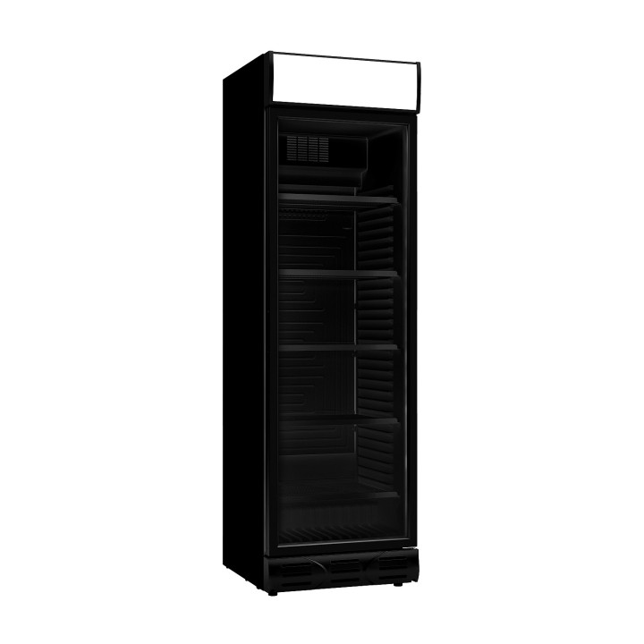 RÉFRIGÉRATEUR 1 PORTE EN VERRE NOIR