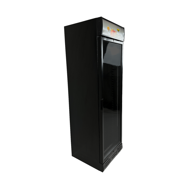RÉFRIGÉRATEUR 1 PORTE EN VERRE NOIR