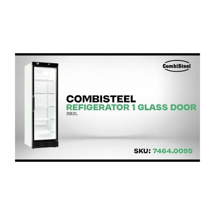 RÉFRIGÉRATEUR 1 PORTE EN VERRE 382L