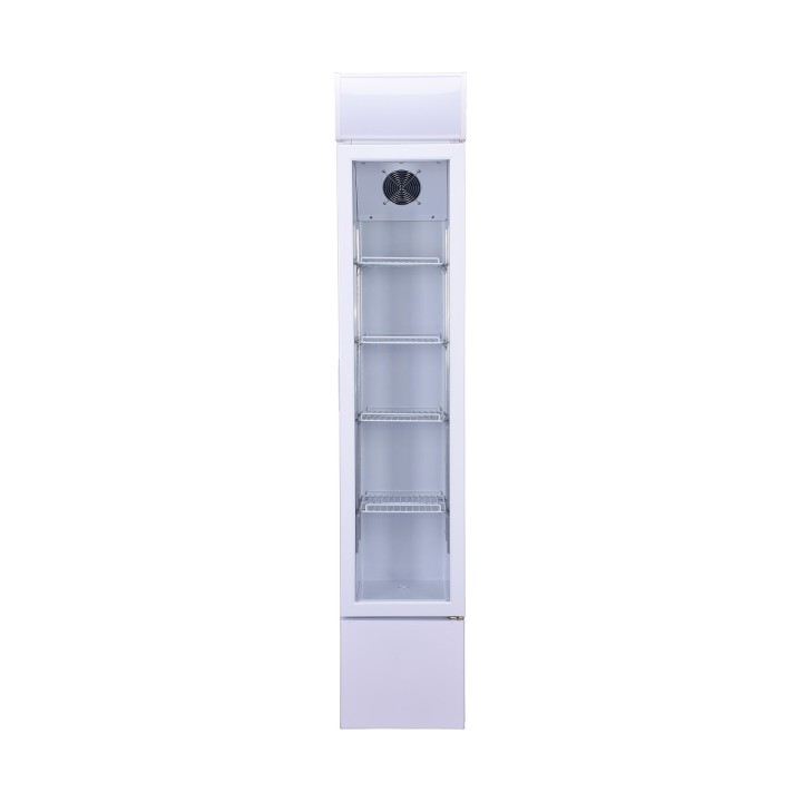 RÉFRIGÉRATEUR PORTE EN VERRE ÉTROIT