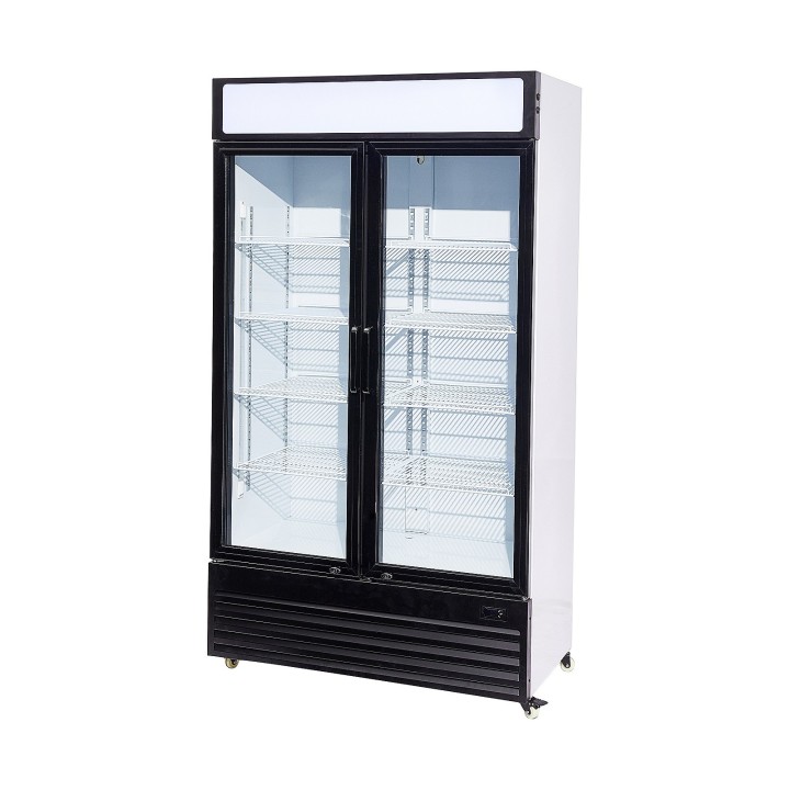 RÉFRIGÉRATEUR 2 PORTES EN VERRE BEZ-750 GD