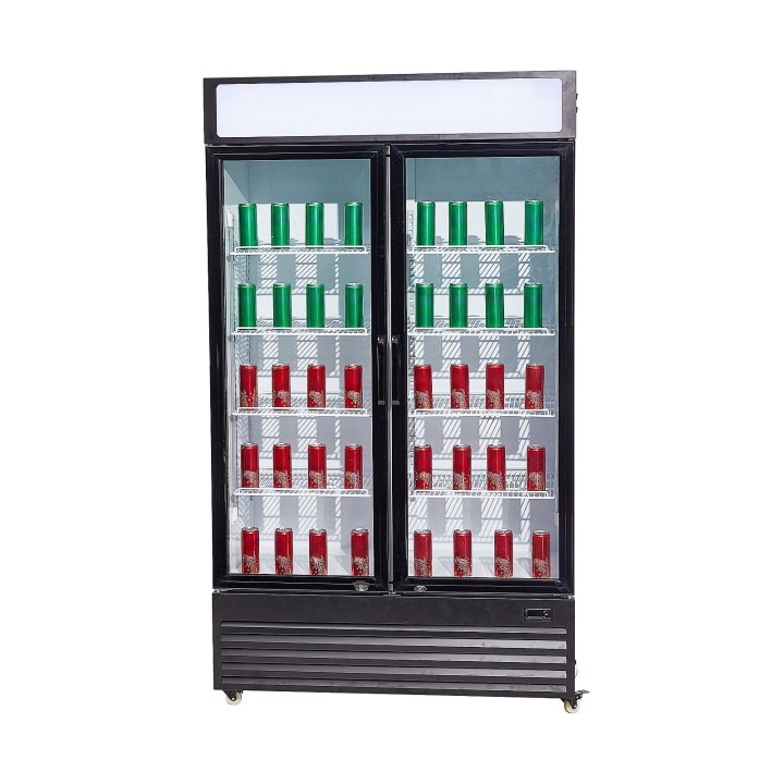 RÉFRIGÉRATEUR 2 PORTES EN VERRE BEZ-750 GD