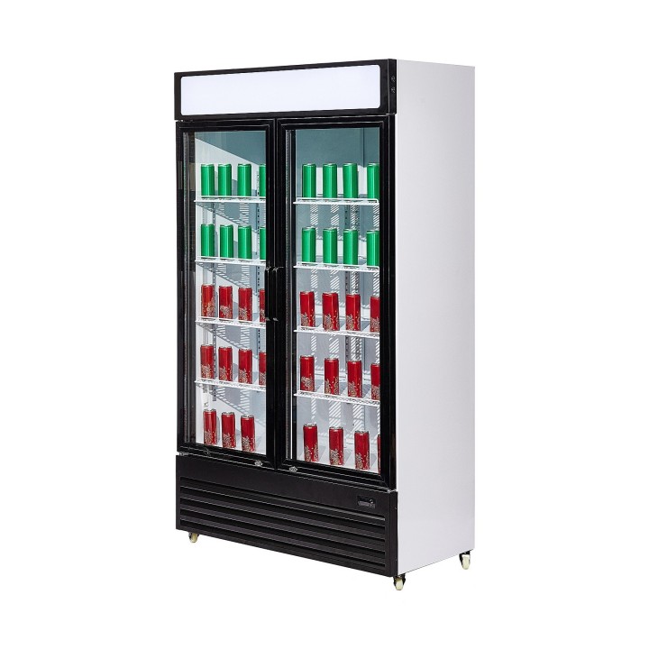 RÉFRIGÉRATEUR 2 PORTES EN VERRE BEZ-750 GD