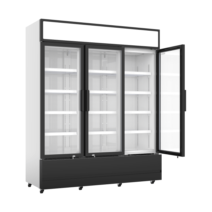 RÉFRIGÉRATEUR 3 PORTES EN VERRE FCU-1200