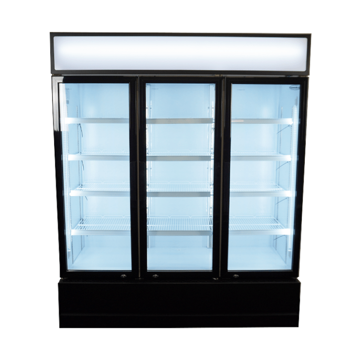RÉFRIGÉRATEUR 3 PORTES EN VERRE FCU-1200
