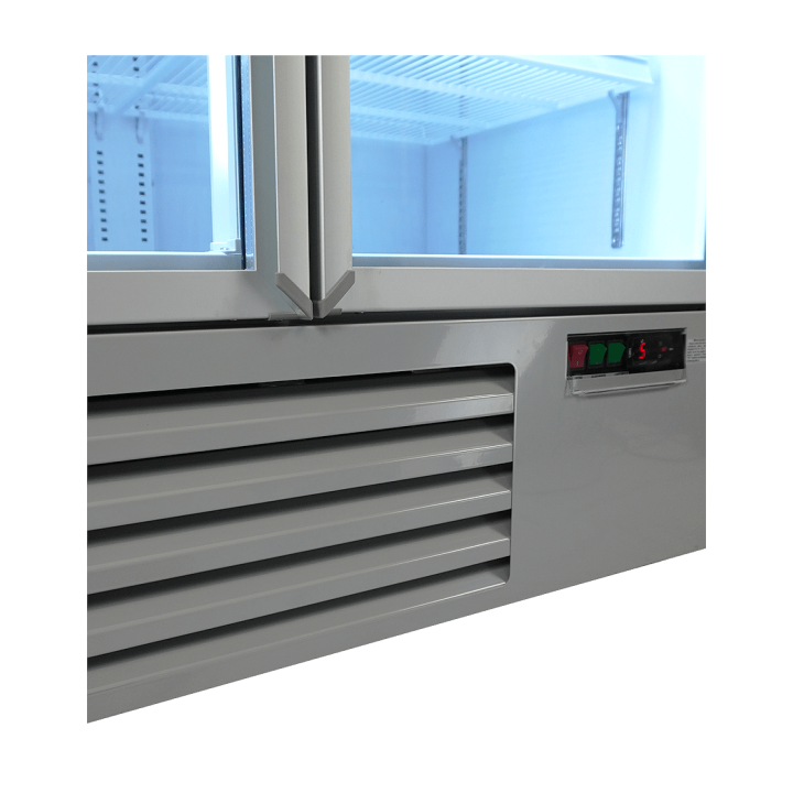 RÉFRIGÉRATEUR 2 PORTES EN VERRE JDE-1000R