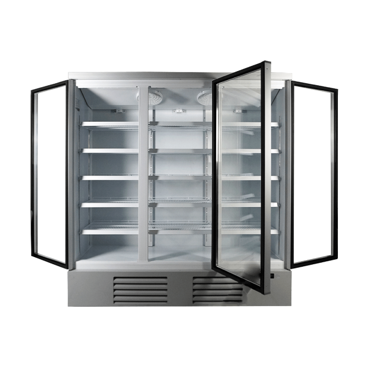 RÉFRIGÉRATEUR 3 PORTES EN VERRE JDE-1530R