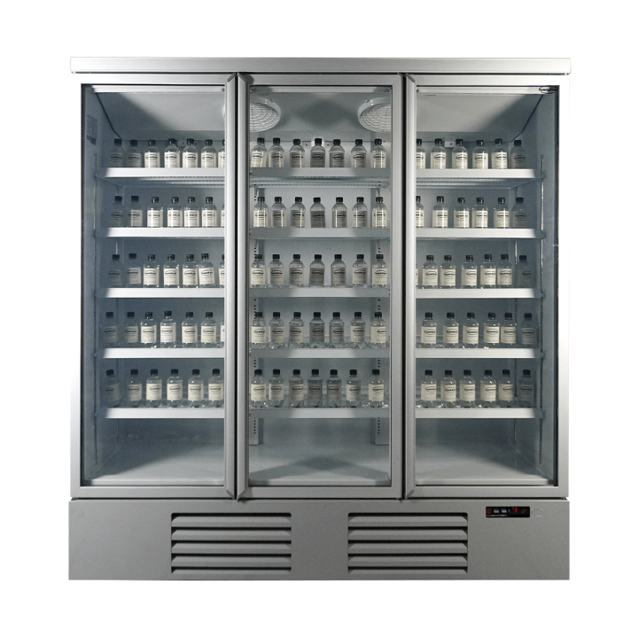 RÉFRIGÉRATEUR 3 PORTES EN VERRE JDE-1530R