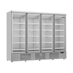 RÉFRIGÉRATEUR 4 PORTES EN VERRE JDE-2025R   *TRANSPORT SUR DEMANDE*