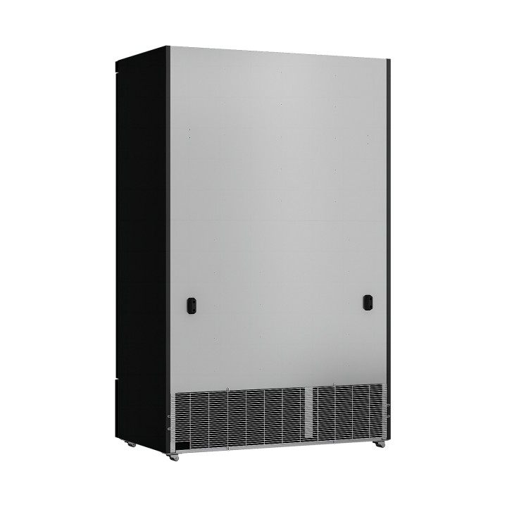 RÉFRIGÉRATEUR 2 PORTES EN VERRE NOIR JDE-1000R BL