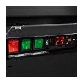 RÉFRIGÉRATEUR 2 PORTES EN VERRE NOIR JDE-1000R BL