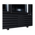 RÉFRIGÉRATEUR 3 PORTES EN VERRE NOIR JDE-1530R BL