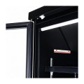 RÉFRIGÉRATEUR 3 PORTES EN VERRE NOIR JDE-1530R BL