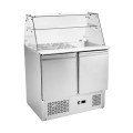 FRIGO SALADETTE, 2 DEUR, MET RUIT FMET1000CV COMBISTEEL