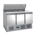 FRIGO SALADETTE, 3 PORTES, AVEC COUVERCLE INOX FMET1003C FORCOLD
