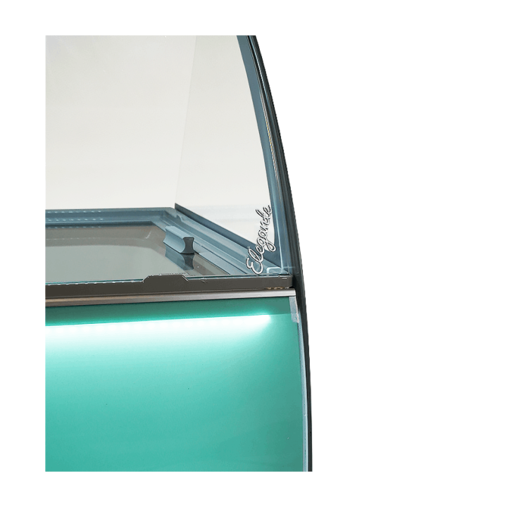 VITRINE À CREME GLACÉE CURACAO 10X5 LTR