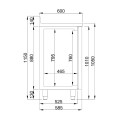 600 TABLE RÉFRIGÉRÉE 3 PORTES  AVEC TIROIR POUR CAFÉ