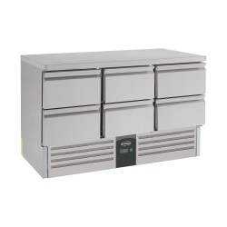 TABLE RÉFRIGÉRÉE 6 DRAWERS