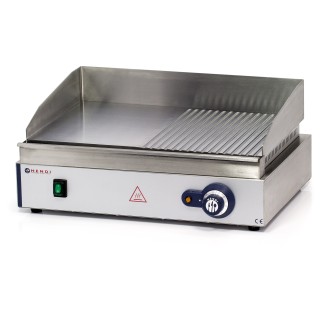 1/2 VLAKKE - 1/2 GERIBDE ELECTRISCHE PLANCHA, L 550 MM EPLE-550LR HENDI