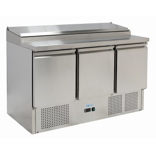 FRIGO SALADETTE, 3 PORTES, AVEC STRUCTURE 8 X GN 1/6 FMET1003EN FORCOLD