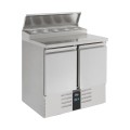 SALADETTE RÉFRIGÉRÉE 2 PORTES 5x1/6GN RÉCIPIENT