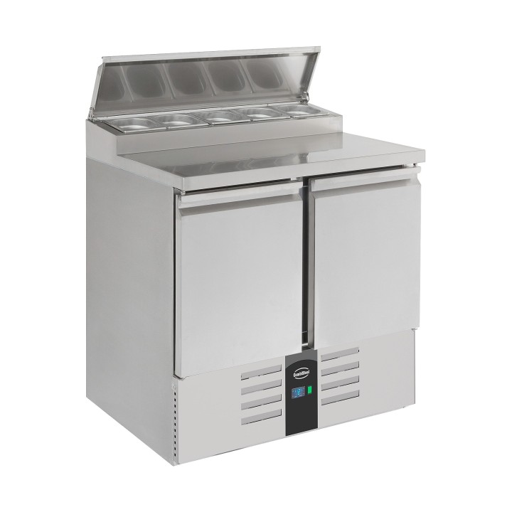 SALADETTE RÉFRIGÉRÉE 2 PORTES 5x1/6GN RÉCIPIENT